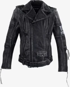 Leren Jassen Tussenjas Dwayne Heren Zwart