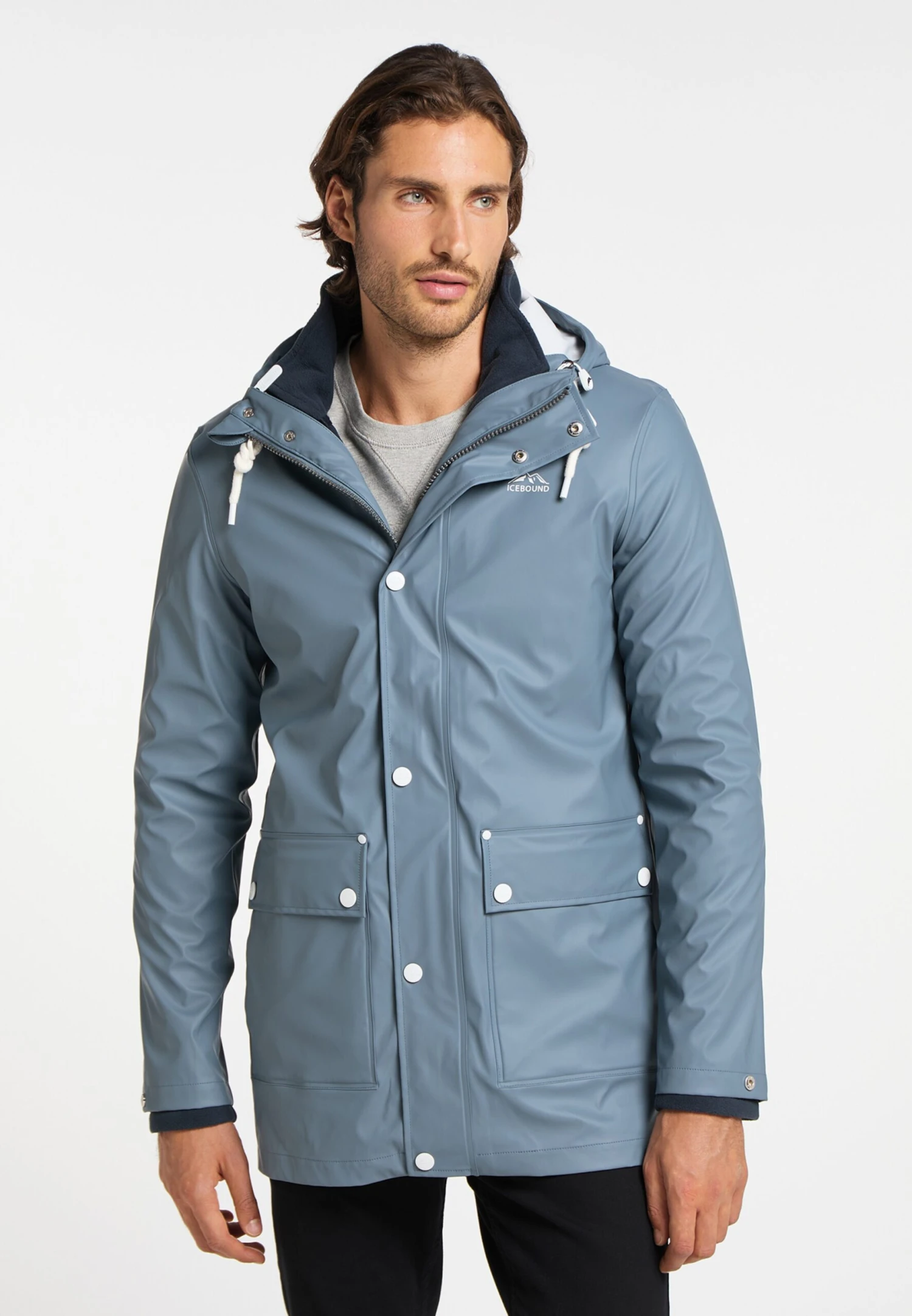 ICEBOUND Outdoor Jassen Functionele Jas Heren Duifblauw 4 ICEBOUND Outdoor Jassen Functionele Jas Heren Duifblauw - Afbeelding 2