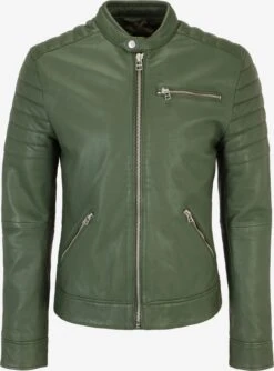 Goosecraft Leren Jassen Tussenjas Renaissance Heren Groen