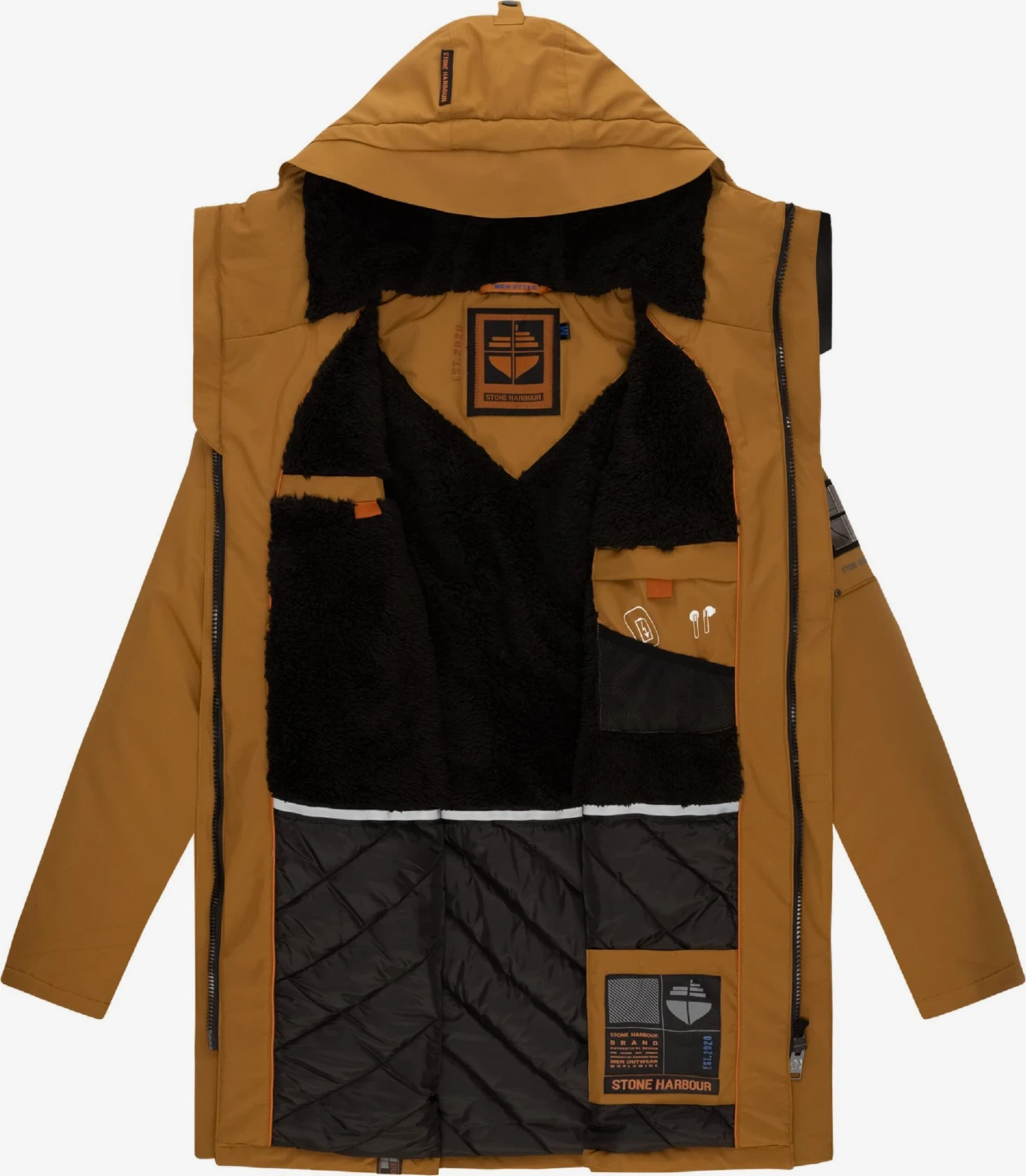 Parkas Winterparka Ragaan Heren Karamel 7 Parkas Winterparka Ragaan Heren Karamel - Afbeelding 5