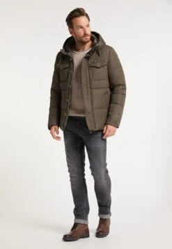 DreiMaster Vintage Winterjassen Winterjas Heren Kaki -Jack & Jones Winkel b484aef44f85a1b64d9aa23da87e820a
