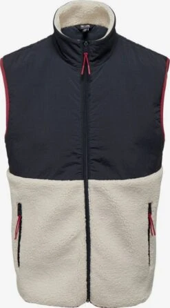 Only & Sons Bodywarmers Bodywarmer Heren Donkergrijs / Wit