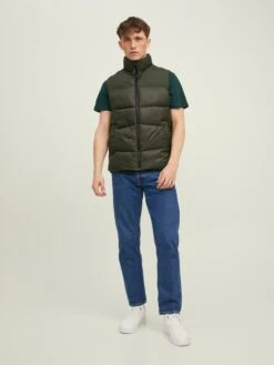 Jack & Jones Bodywarmers Bodywarmer Chili Heren Donkergroen -Jack & Jones Winkel b989899f066ff18b9b850e9a563da5d6