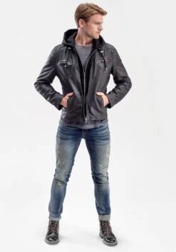 Leren Jassen Tussenjas Coolalee Heren Antraciet -Jack & Jones Winkel b9b12aee618aee3d0dc0b830a59ba63a