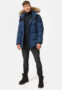 Indicode Jeans Parkas Winterparka Hexyl Heren Kobaltblauw -Jack & Jones Winkel c389b4c506a653c2b2bffc2e0ce53b65