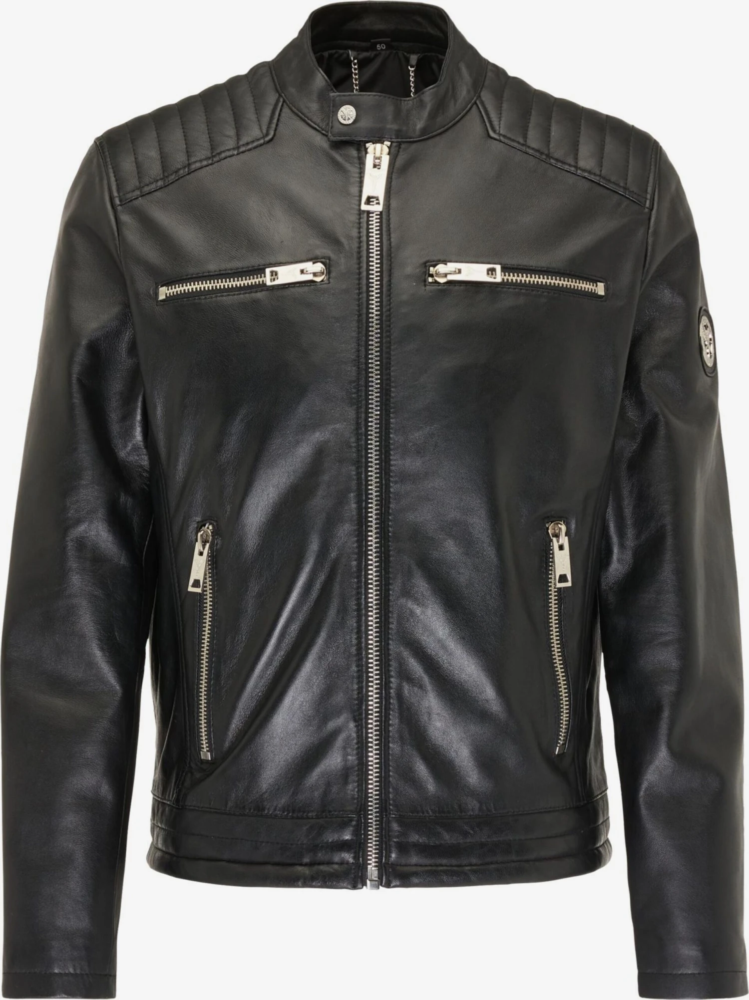 CARLO COLUCCI Leren Jassen Tussenjas Bento Heren Zwart 3 CARLO COLUCCI Leren Jassen Tussenjas Bento Heren Zwart