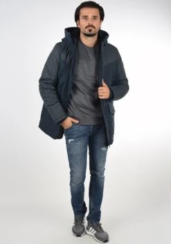 Solid Parkas Winterparka Heren Blauw / Navy / Donkerblauw -Jack & Jones Winkel cacbc4fe041701fdba7ecc97a177db5a