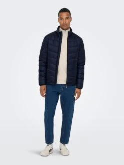 Only & Sons Winterjassen Winterjas Carven Heren Navy -Jack & Jones Winkel d1a114aa0be6a9aea5caf89083b330c2