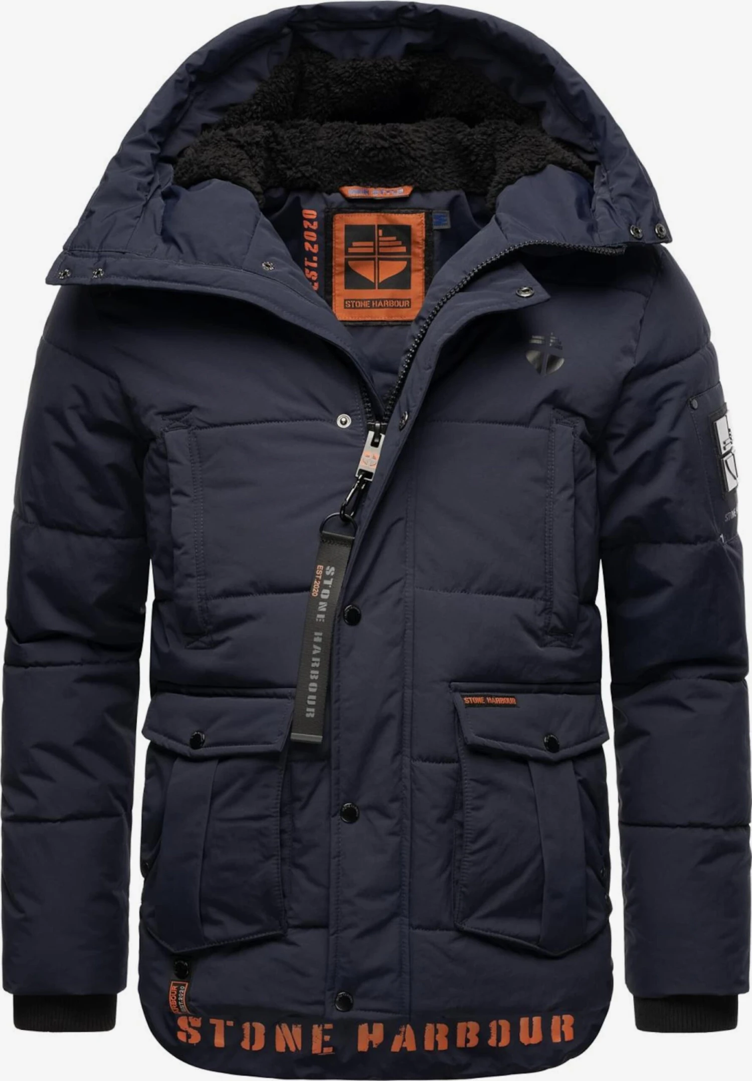 Winterjassen Winterjas Admaroo Heren Navy 4 Winterjassen Winterjas Admaroo Heren Navy - Afbeelding 2