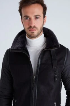 Leren Jassen Tussenjas RALF Heren Zwart -Jack & Jones Winkel d33b40106663f1b7b2eac2c6bf5c1b17