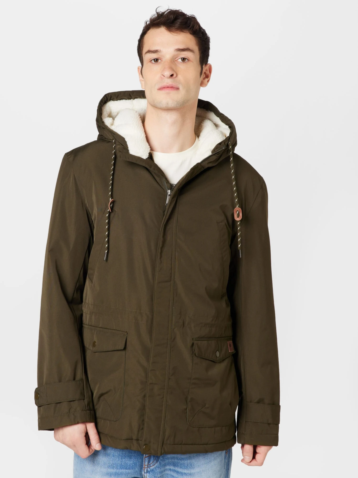 Faguo Parkas Winterparka VERNON Heren Kaki 5 Faguo Parkas Winterparka VERNON Heren Kaki - Afbeelding 3