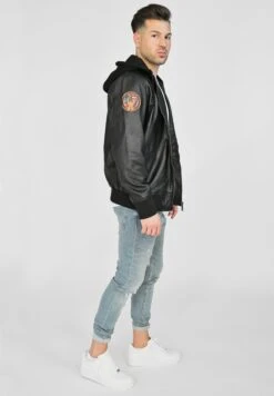 Top Gun Leren Jassen Tussenjas TG20212111 Heren Zwart -Jack & Jones Winkel d450ee380850297230645dee78b7ba68