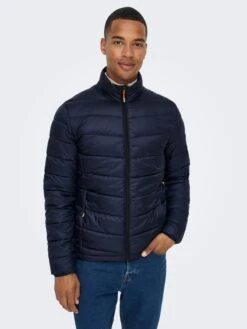 Only & Sons Winterjassen Winterjas Carven Heren Navy -Jack & Jones Winkel dfbcc54104047e1578a66b063f115434