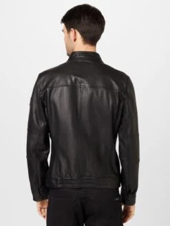 BOSS ORANGE Leren Jassen Tussenjas Josep Heren Zwart -Jack & Jones Winkel e254847d29671256dc74926b3933f232