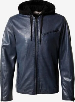 Freaky Nation Leren Jassen Tussenjas All Year Heren Blauw