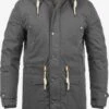 Parkas Winterparka SOLID Dry Parka Heren Grijs