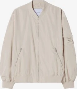 BERSHKA Tussenjassen Tussenjas Heren Wolwit