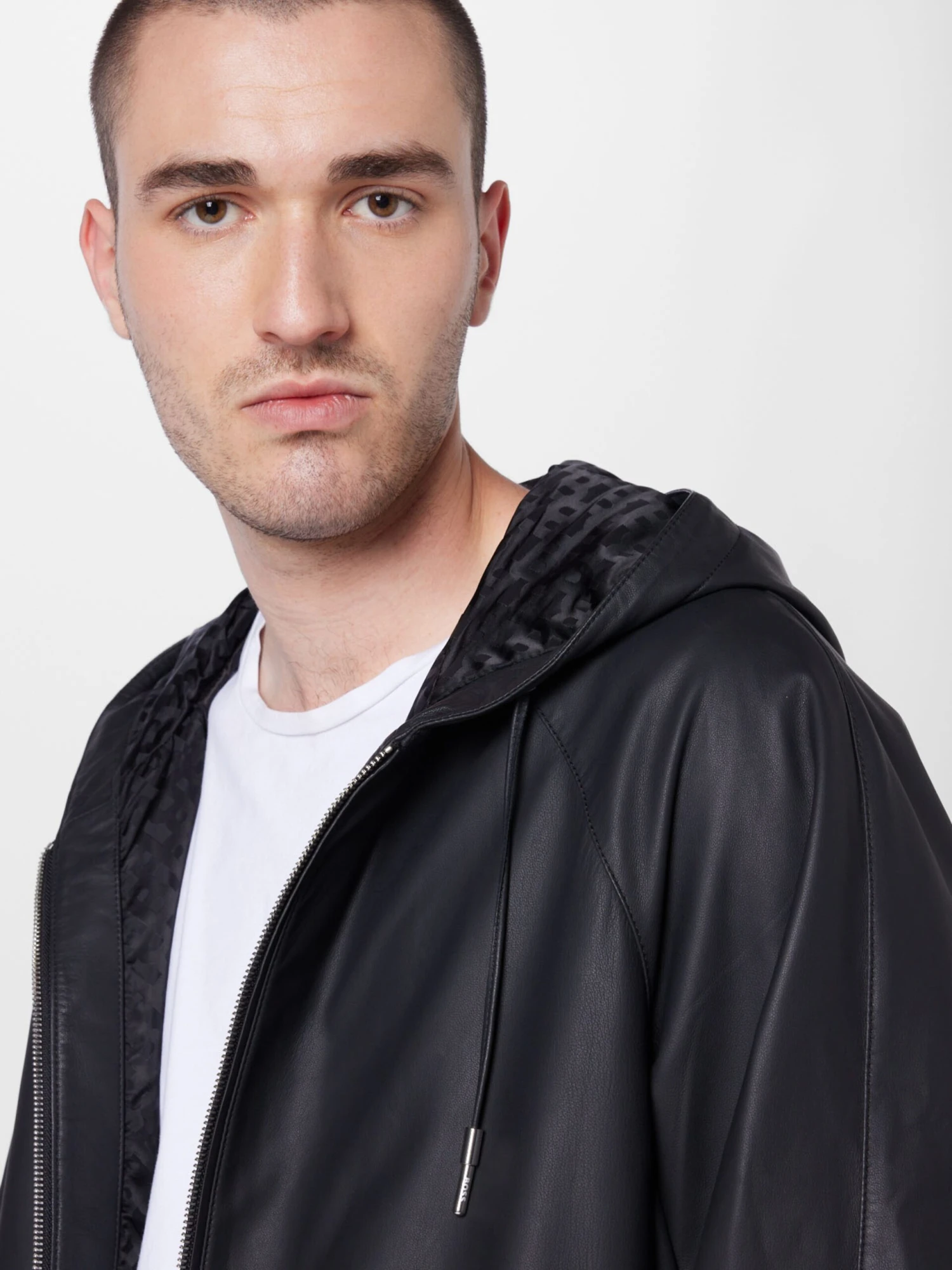 Leren Jassen Tussenjas Montago Heren Zwart 4 Leren Jassen Tussenjas Montago Heren Zwart - Afbeelding 2