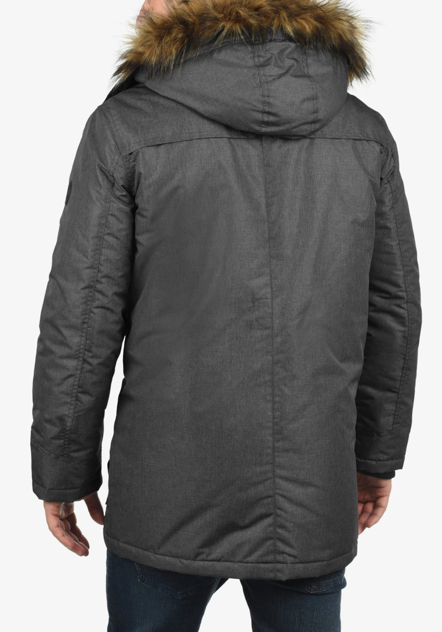Solid Parkas Winterparka Octavus Heren Zwart Gemêleerd 5 Solid Parkas Winterparka Octavus Heren Zwart Gemêleerd - Afbeelding 3