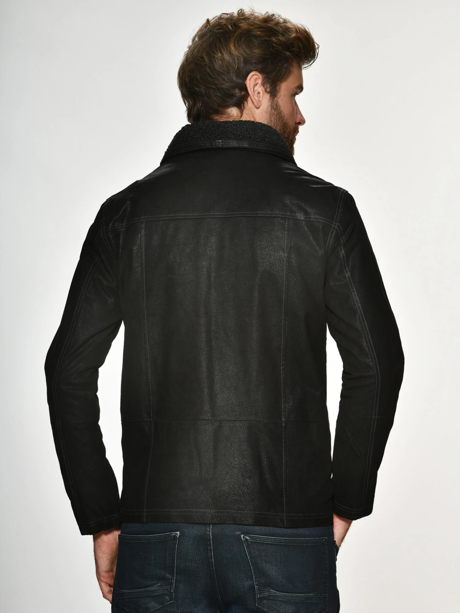 Maze Leren Jassen Tussenjas Martin-PR Heren Zwart 6 Maze Leren Jassen Tussenjas Martin-PR Heren Zwart - Afbeelding 4