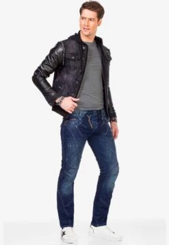 Cipo & Baxx Spijkerjassen Tussenjas Blox Heren Zwart -Jack & Jones Winkel edb98f094159ad01b85227c86f6c29d3