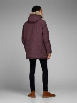 Jack & Jones Parkas Winterparka Heren Wijnrood -Jack & Jones Winkel eeb54eaac468b4020e14a268e825d531
