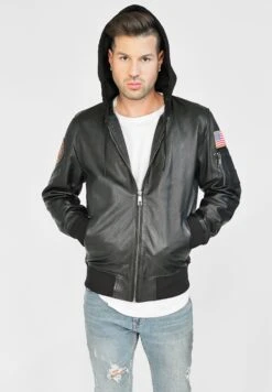 Top Gun Leren Jassen Tussenjas TG20212111 Heren Zwart -Jack & Jones Winkel f4bdaaac5edcc3cc482f927be5d30a73