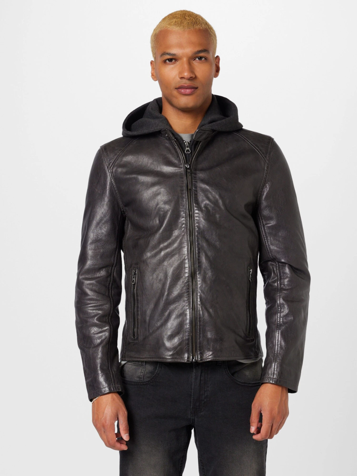 GIPSY Leren Jassen Tussenjas Splesh Heren Antraciet 5 GIPSY Leren Jassen Tussenjas Splesh Heren Antraciet - Afbeelding 3