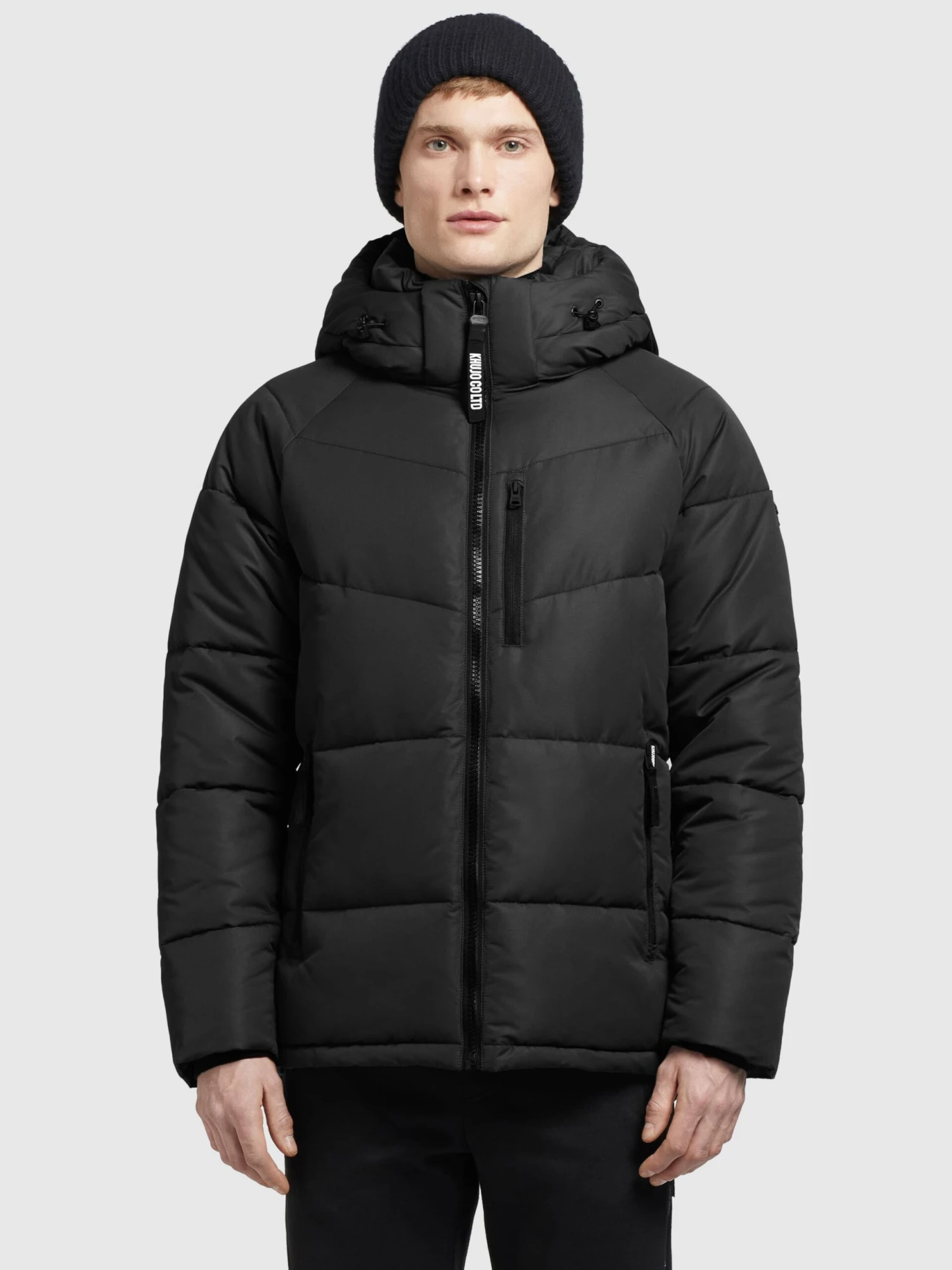 Khujo Winterjassen Winterjas Croon Heren Zwart 4 Khujo Winterjassen Winterjas Croon Heren Zwart - Afbeelding 2