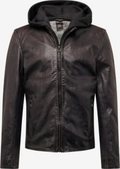 GIPSY Leren Jassen Tussenjas Splesh Heren Antraciet