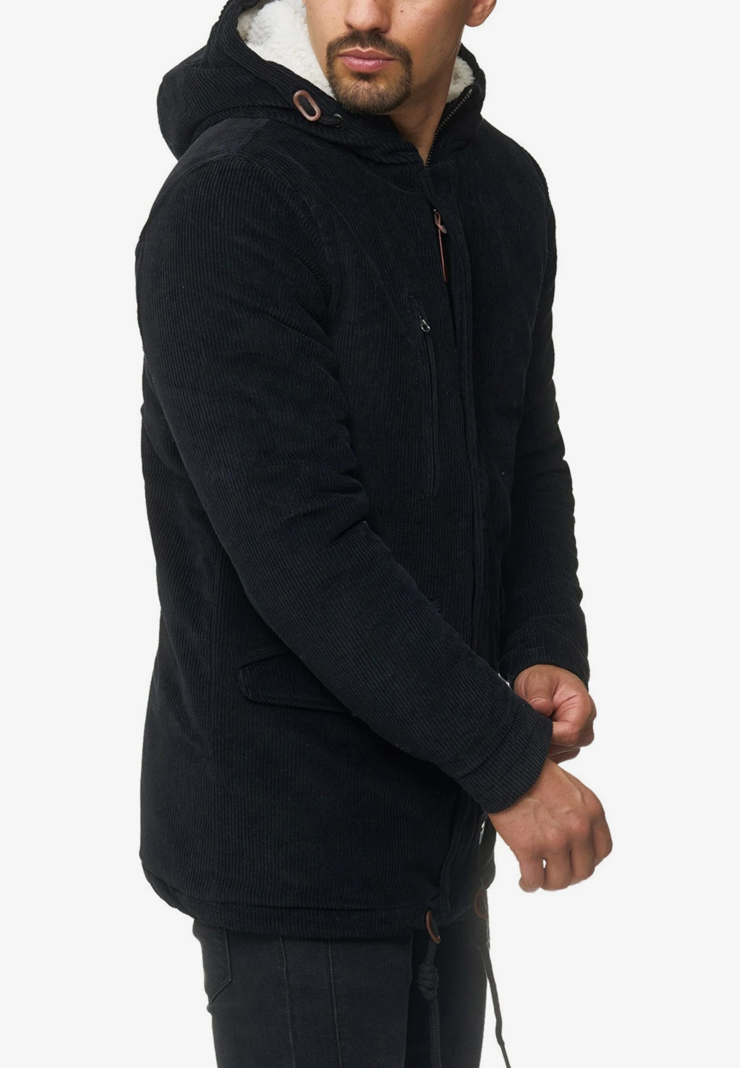 Indicode Jeans Parkas Winterparka Dudley Heren Zwart 6 Indicode Jeans Parkas Winterparka Dudley Heren Zwart - Afbeelding 4