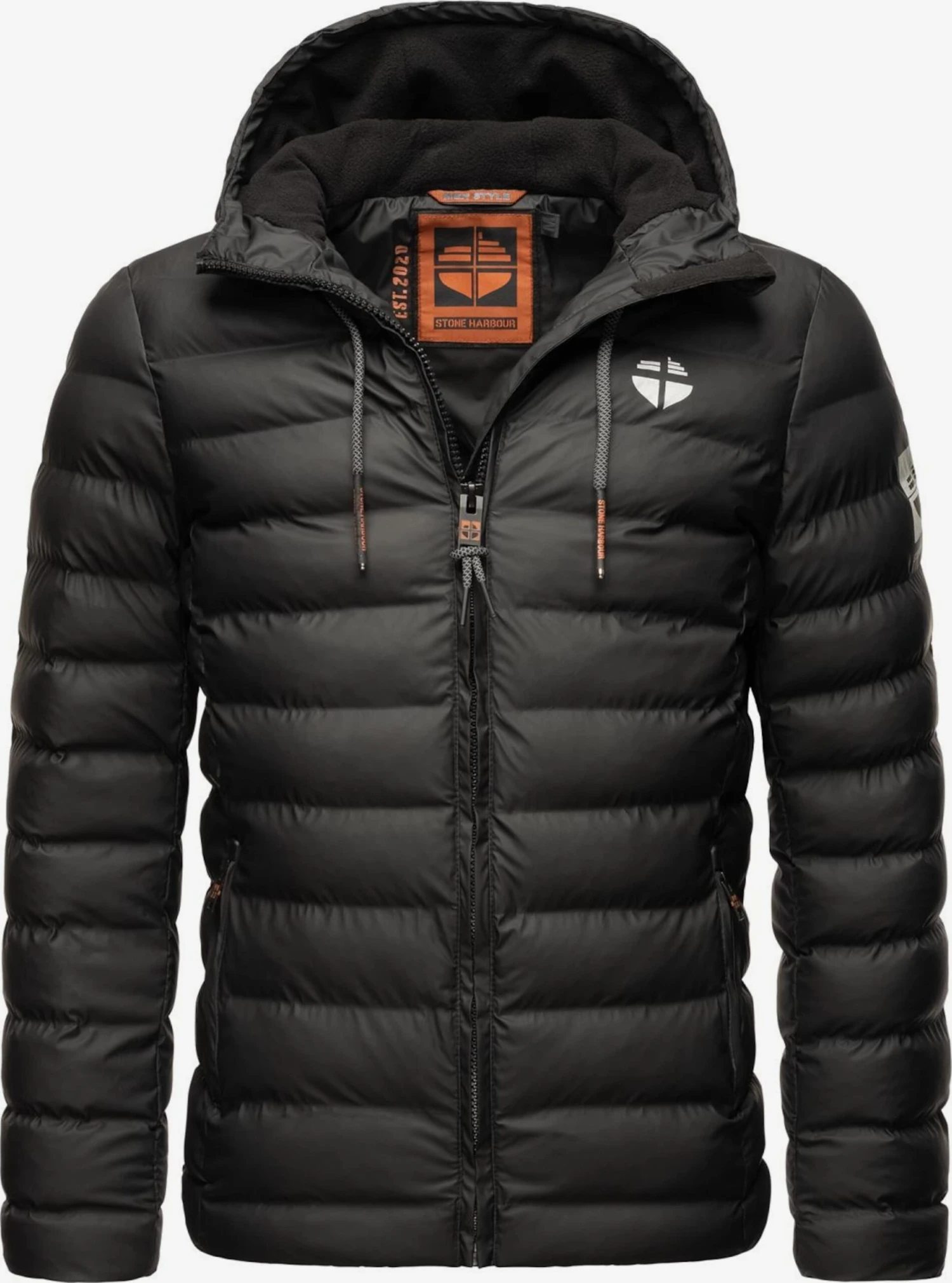 Winterjassen Winterjas Zaharoo Heren Zwart 5 Winterjassen Winterjas Zaharoo Heren Zwart - Afbeelding 3